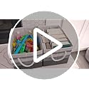 StorageTastic Storage Bin,Collapsible Storage Basket For Organizing,Large Storage Boxes With Rope Handles,Storage Containe...