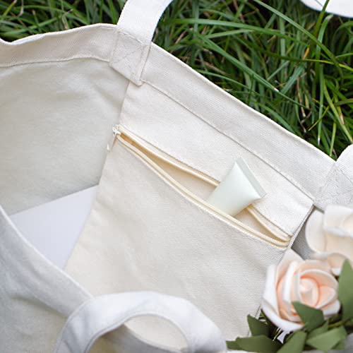 Kimoli Canvas Tote Bag Aesthetic Cute Beach Bag Reusable Grocery Shopping Bags Totes for Women Inspirational DM12C