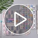 OUTUXED 2 Pack 36 Grids Clear Plastic Bead Organizer Box, Fishing Tackle Box Compartment Organizer with Adjustable Divider...