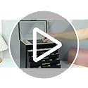 BOOVO Jewelry Boxes for Women, White and Black 6 Layer Large Jewelry Box for Necklace, Bracelet, Earrings, Rings Storage, ...
