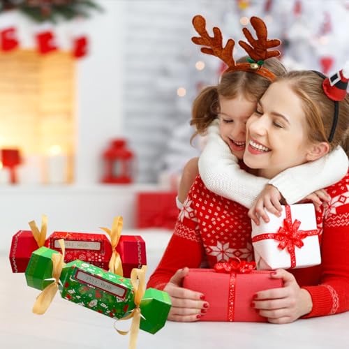 Yiishuiil Christmas Surprise Money Pull Pouch, 2PCS DIY Christmas Money Holders for Cash Cash Gift Pouch for Gift Birthday