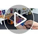 TUNISE Portable Fan with 5-Speed Settings, Dual-Sided Clip on Wearable Belt Waist Fan for 8000mAh, 2 Settings including Fl...