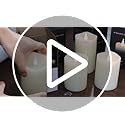 TECHLONG Flameless Candles Battery Operated with Timer, 3D Moving Flame Flickering, Last 600+ Hours Battery Candles, 3" x ...
