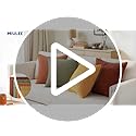 MIULEE Burnt Orange Decorative Throw Pillow Covers for Couch Modern Striped Cushion Covers Soft Corduroy Pillowcase Home D...