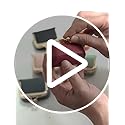 KLESZZYD Genuine Leather Mini Jewelry Box & Coin Purse for Women, Travel Jewelry Case with Kiss Lock, Holds Earrings, Ring...
