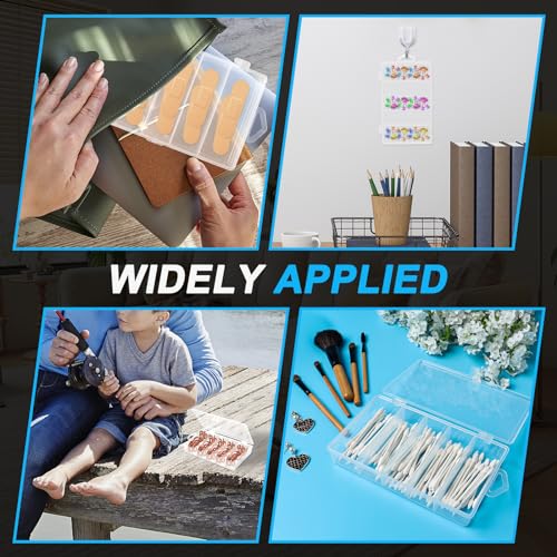 SBYURE 2 Pack 5 Grid Clear Plastic Fishing Tackle Storage Box Jewelry Making Findings Organizer Box Container Case Utility...