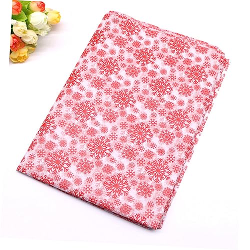 FOMIYES 50pcs Christmas Wrapping Paper Festive Flower Packaging Paper Versatile for Decorations Arts Crafts Easy to Fold f...
