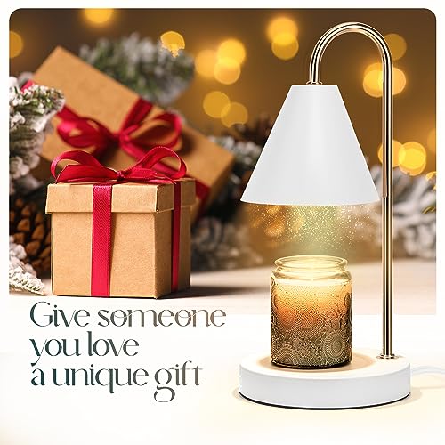 Aimoptg Candle Warmer Lamp,Electric Candle Warmer with Dimmable Light,Scented Wax Melter,No Smoke,Compatible with Various ...