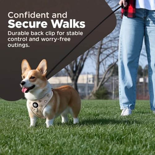Haminway No-Pull Dog Harness for Medium Dogs – Reflective, Breathable Vest with Adjustable Chest & Neck Straps – Easy to W...