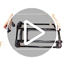 Replacement Rolling Trolley Base for Pet Carrier, 19.3" x 11" Detachable Luggage Cart with Telescopic Handle and Wheels, U...