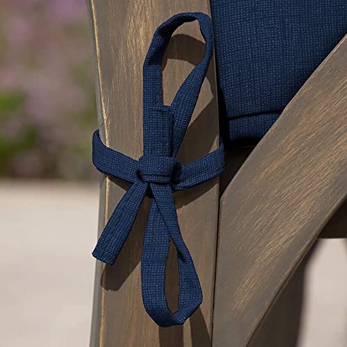 Magpie Fabrics Indoor Outdoor Cushion Cover Replacement 2 Pack, NO Insert! Water Repellent Slipcover with Ties Decor for P...