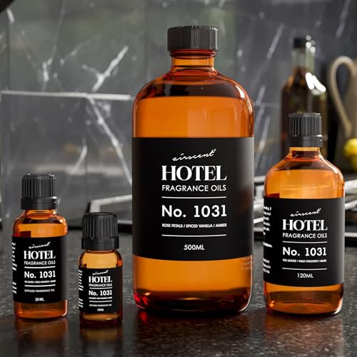 AirScent Hotel Diffuser Oil No. 1031 - Rose Petals Spiced Vanilla Amber - Hotel Scent Dupe - Fragrance Oil for Ultrasonic ...