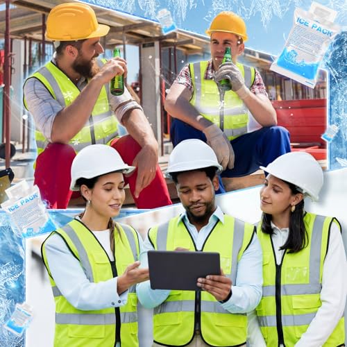 Chicingyou Cooling Vest with 8 Ice Packs, Summer Reflective Safety Vest for Adult, Hot Weather, Sports, Outdoor Activities