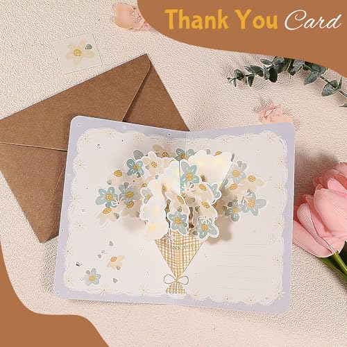 Thank You Gifts for Women – Sunflower & Daisy Gift Box Set with Thank You Cards – Teacher Appreciation, Birthday, Coworke...