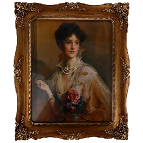 Hioniir 8x10 Resin Picture Frames Embossed Vines Design Photo Frame with Easel & Hook Picture Hanging Kit with Glass Front...