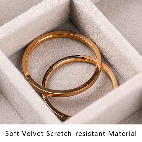 Frebeauty Jewelry Organizer Tray,Stackable Velvet Jewelry Trays,Drawer Inserts Earring Organizer For Women Jewelry Storage...