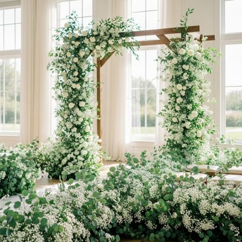 Sukh 10PCS Baby Breath Artificial Flowers Fake Babys Breath Gypsophila Flowers Bulk Realistic Artificial Flowers Bouquet F...