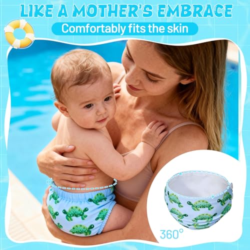 Durio Reusable Swim Diapers for Baby Toddler Newborn Washable Water Diapers for Swimming Beach Essentials