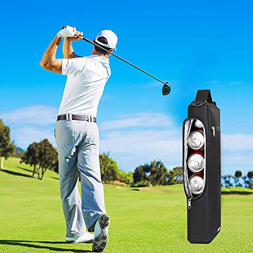 AROUY Golf Cooler Bag - Accessories for Men, Small Soft Insulated Beer Cooler Holds 6 Pack of Cans or Two Wine Bottles, Sp...
