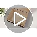 Gerrii Wildflower Wooden Keepsake Box Wedding Baby Shower Spring Flower Memory Storage Box with Buckle for Birthday Bridal...