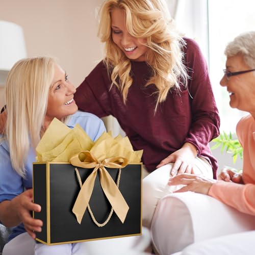 Gfractolux Large Gift Bags for Present, 1 Pcs Gift Bags for Women Men with Tissue Paper and Cards, Gift Bags for Birthday...