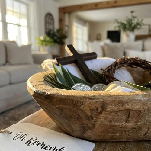 Oh Remember Kit- Easter Resurrection Keepsake Set, Christian Faith Decor with 11 Symbolic Pieces in 8 Inch Rustic Wooden B...