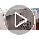 Vecallo Hair Dryer Holder - Hair Tool Organizer Wall Mount/Adhesive Blow Dryer Holder/Curling iron holder Cabinet Door Bat...