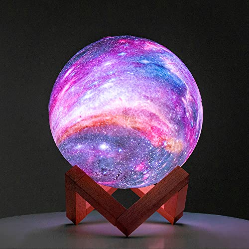 BRIGHTWORLD Moon Lamp Galaxy Lamp 5.9 inch 16 Colors LED 3D Moon Light, Remote & Touch Control Moon Night Light Gifts for ...