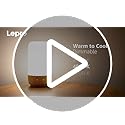Lepro Table Lamp, Color Changing LED Touch Lamp for Bedroom, RGB and Tunable White 2700K-5700K, 350lm, Dimmable Bedside Nu...