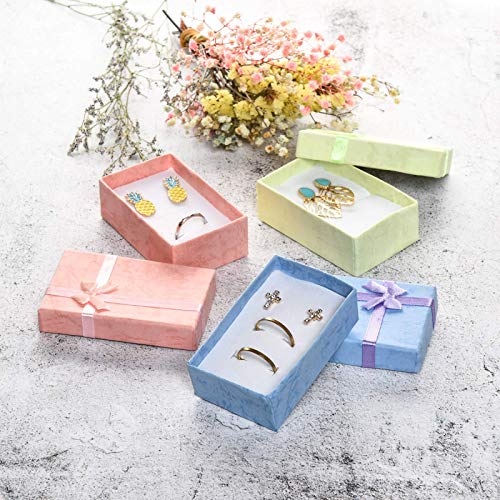 AQUEENLY 24-Piece Gifts Box Set, Jewelry Gift Boxes for Rings, Pendants, Earring, Necklaces - Cardboard Jewelry Boxes for ...