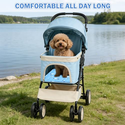 X-Kingsun 2Pcs Dog Stroller Cooling Mat for Pet Stroller Outdoor Pet Cooling Mat Waterproof Cooling Pad for Small Cat Puppy