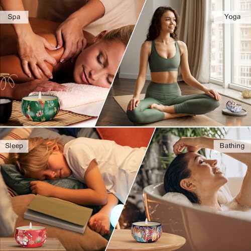 Christmas Candles Gifts Set for Women, Primevolve Scented Candles for 12 Bulk Home Aromatherapy, Strongly Fragrance Long L...