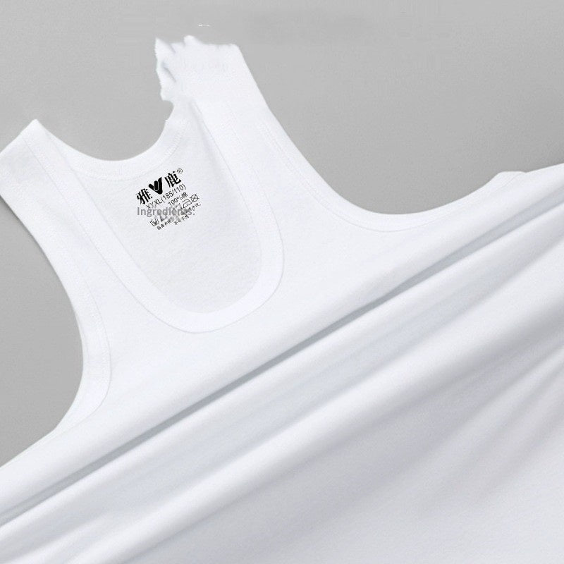 Pure Cotton Men's Vest Summer Fitness Exercise