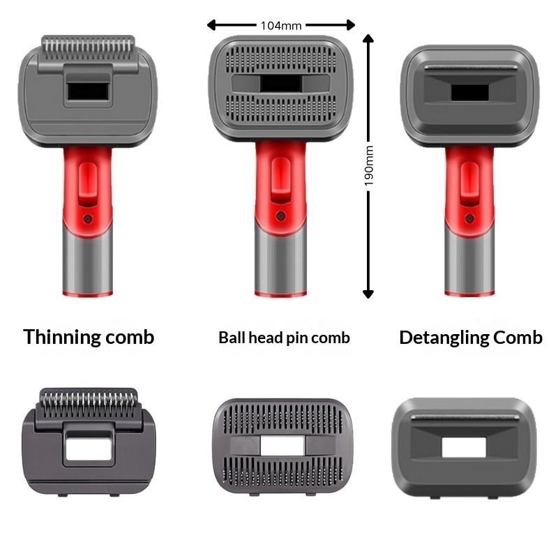 Vacuum Pet Brush Set Dog And Cat Hair Suction Nozzle