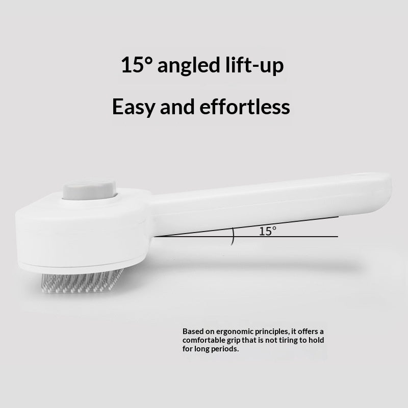 Pet Grooming Brush All-in-One Massage Comb With Needle Design For Removing Loose Fur And Fluff