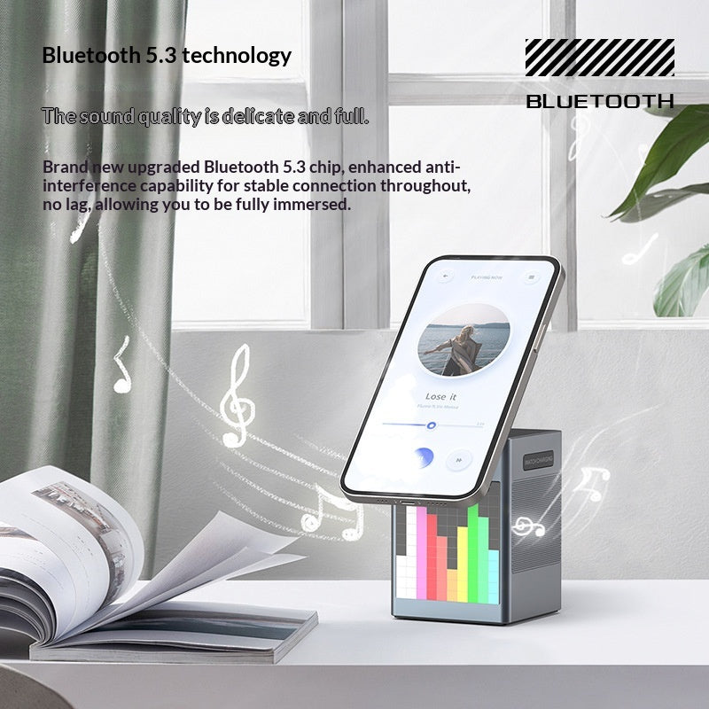 Cross-border 6-in-1 Wireless Charging Speaker With Magnetic Wireless Charging