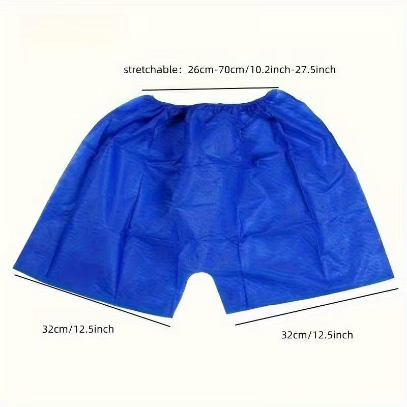 Men's Disposable Beltless Underwear, Soft And Breathable Sports Underwear, Suitable For Gym, Travel, And Spa Use. Quickly Packaged Boxer Shorts With Elastic Waistband, Fitness Underwear