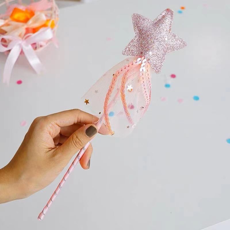 Five-pointed Star Magic Wand Magic Wand Feather Super Fairy Toys For Little Girls
