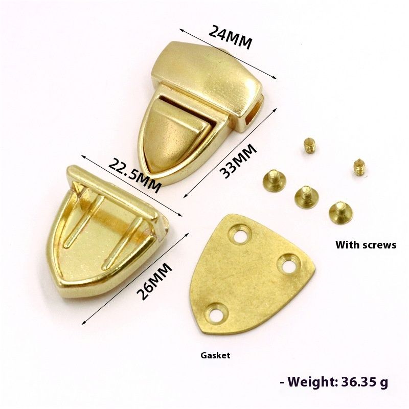 Pure Brass Bag Hardware Accessories Mortise Lock