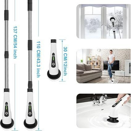 Multi-Functional Electric Cleaning Brush Set For Kitchen And Bathroom