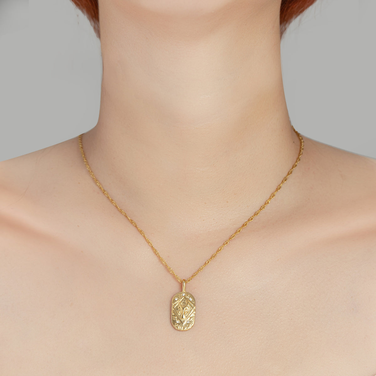 Cross-Border 2025 New Model Twelve Zodiac Sign Pendant Jewelry Necklace Accessories Light Luxury Niche Crushed Ice Women's Gold Necklace