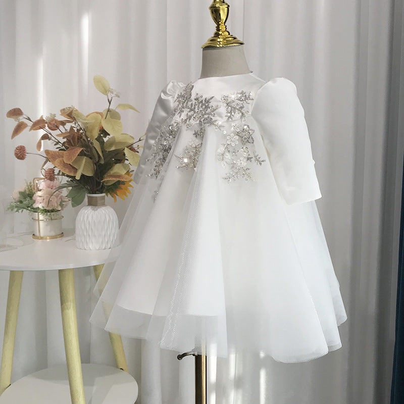 Baby's First Birthday Dress Korean High-waisted Dress