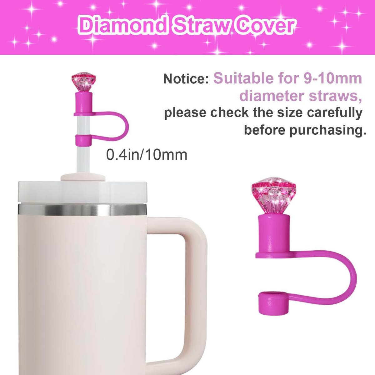 Water Bottle With Accessories Including A 3040-inch Handle And Straw