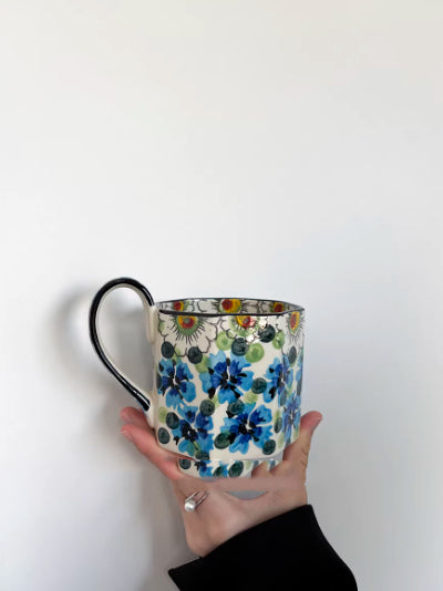 High-End Mug Hand-Painted Blueberry Ceramic Water Coffee Cup Gift For Guests Niche Present
