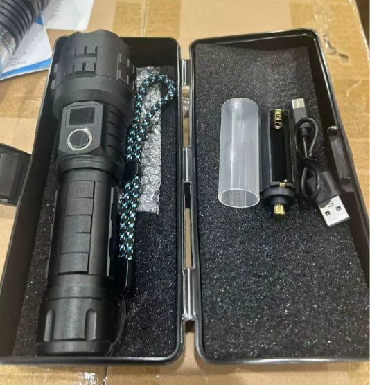 White Laser Flashlight White Laser Charging Status Indicator Aluminum Alloy