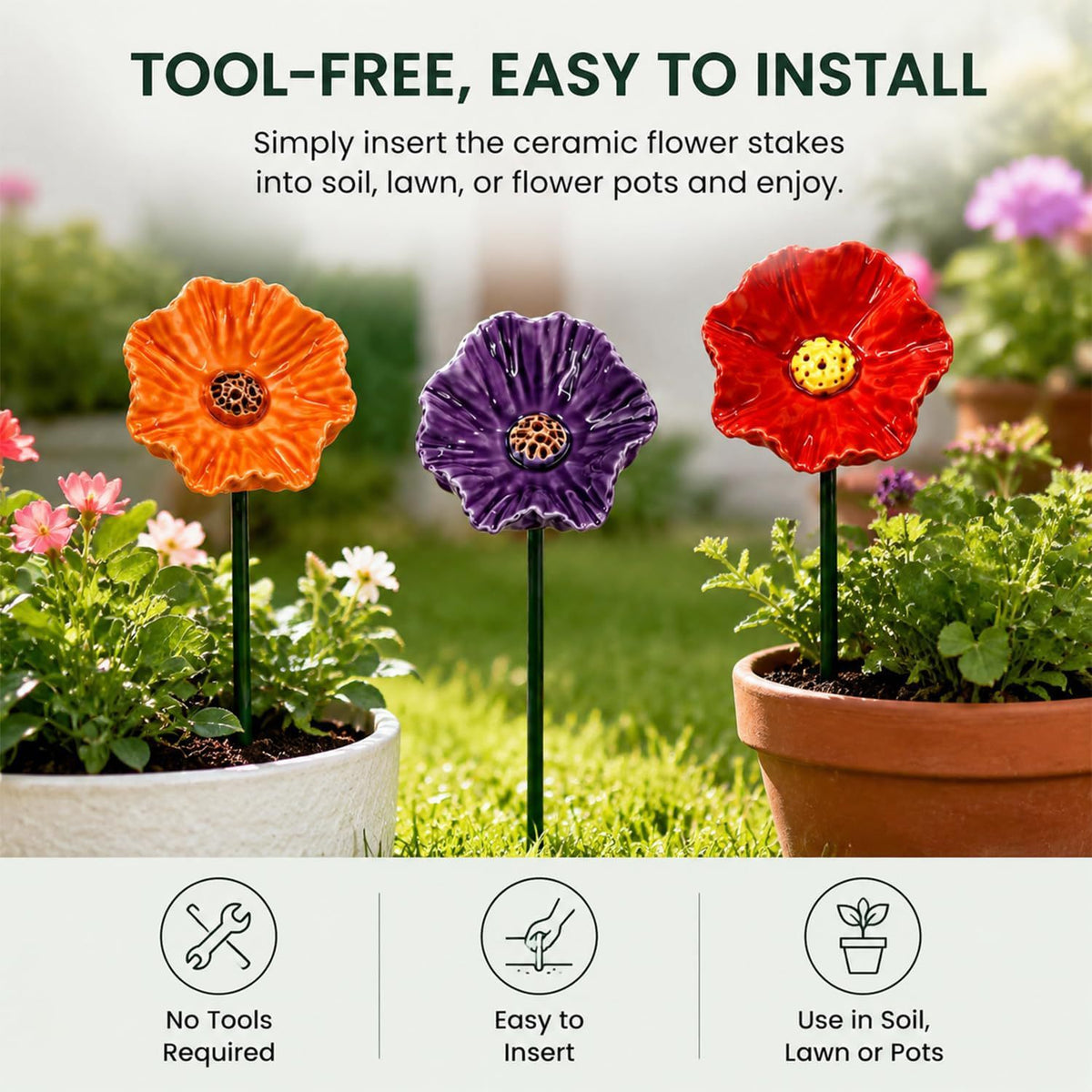 Balcony Flower Pot Butterfly Bird Bath