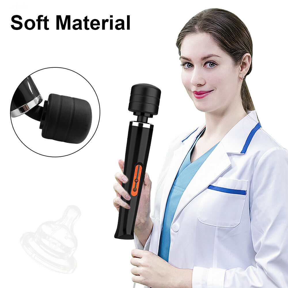 Body Wand Vibrating Massager USB Rechargeable 10 Modes Speed Pleasure Stick