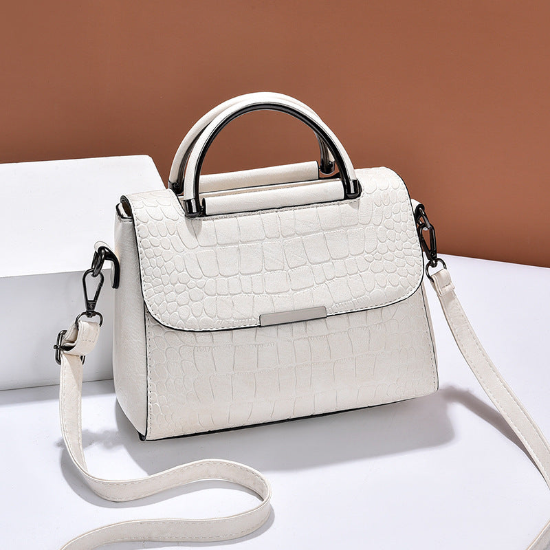 Stone-pattern Handbag Autumnwinter New Korean-style Shoulder Crossbody Bag