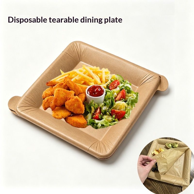 Outdoor Diningjust Camping Disposable Heat-resistant Dinner Plates