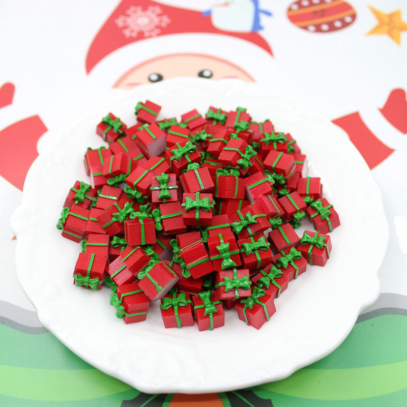Simulation Color Box Cream Glue Epoxy Christmas Resin Accessories Gift Box